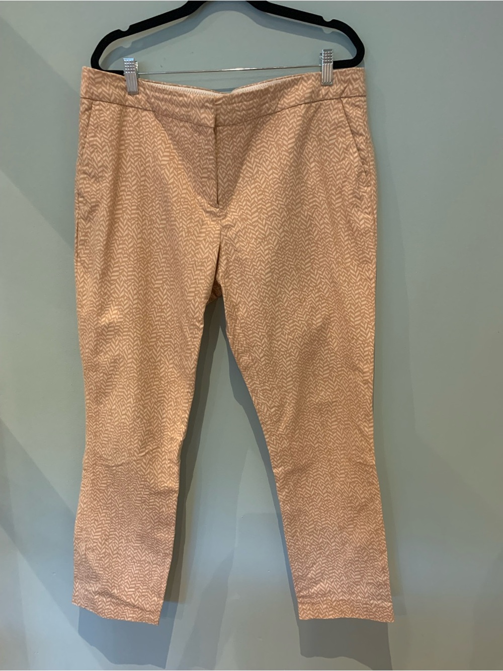 Kenar Light Beige Patterned Pull-On Capris